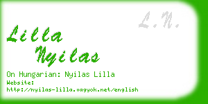 lilla nyilas business card